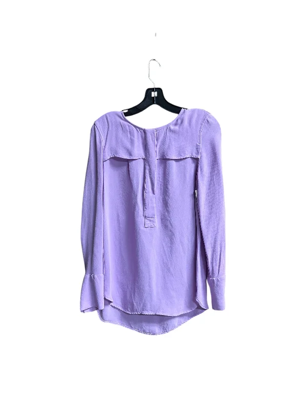 chic women's tops for everyday wearTop Long Sleeve By J. Crew In Purple, Size: S