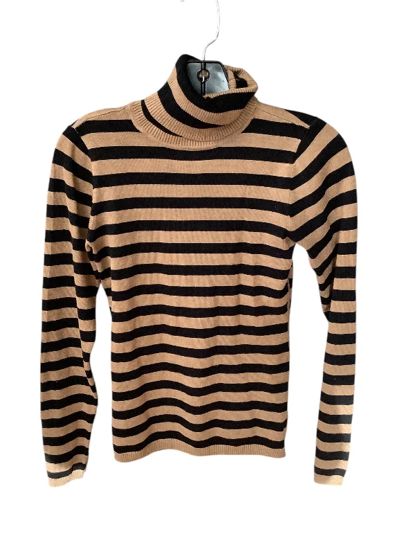 women's tops with built-in brasTop Long Sleeve Basic By Limited In Striped Pattern, Size: Xs