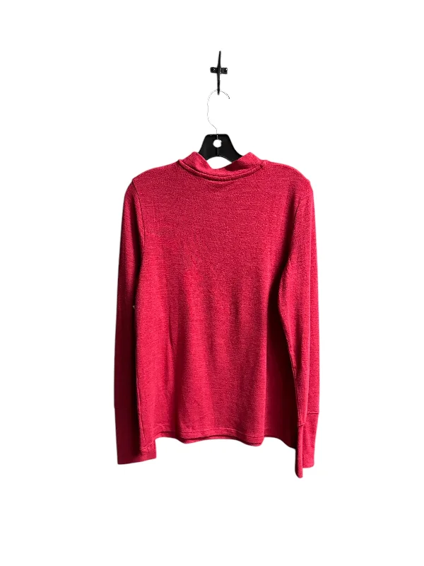 women's tops for those who want to add a bit of flair and personality to their looksTop Long Sleeve By Rafaella In Red, Size: M