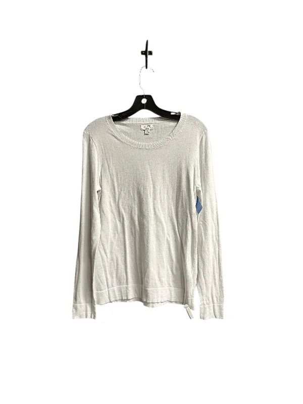 women's tops for those who want to wear pieces that are both functional and fashionableTop Long Sleeve By J. Crew In White, Size: M