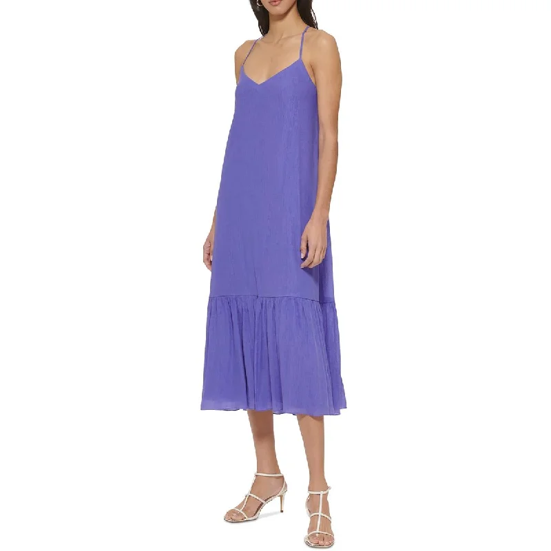 women's hourglass figure dressesDKNY Womens Daytime Maxi Sundress