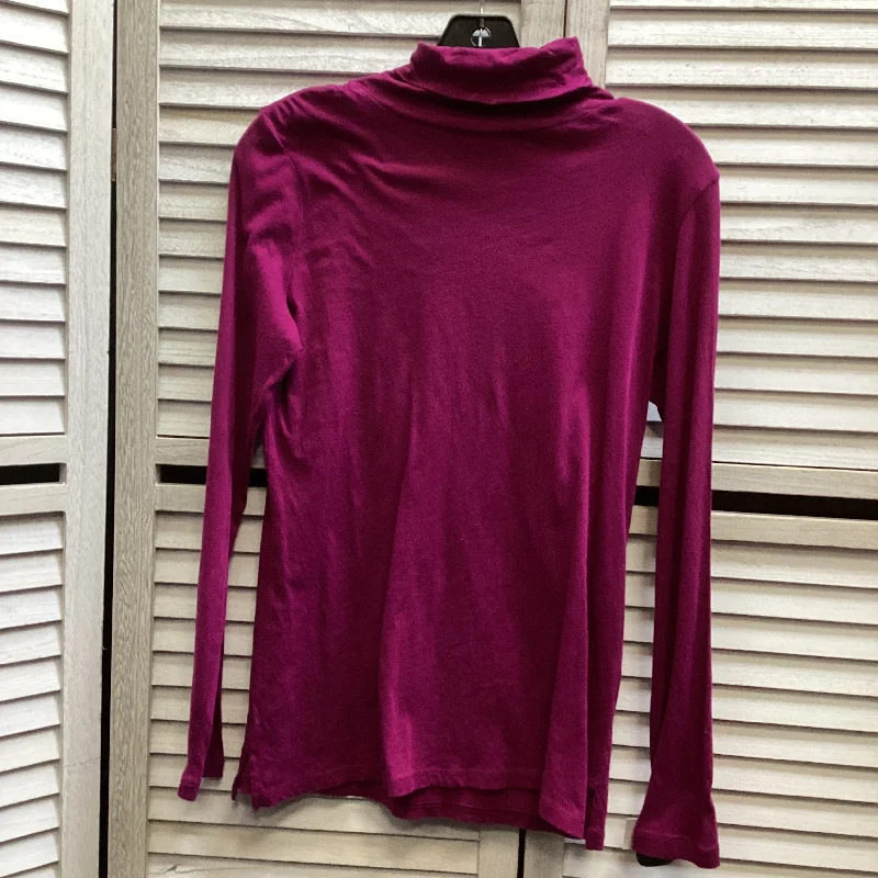 affordable women's topsTop Long Sleeve By Crown And Ivy In Purple, Size: S