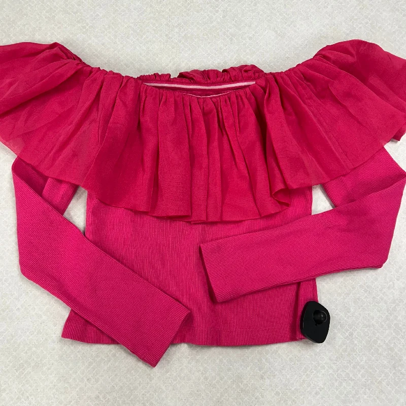 women's tops for those who value both quality and affordabilityTop Long Sleeve By Anthropologie In Pink, Size: S