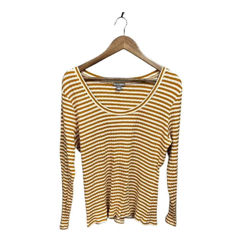 women's tops for those who seek both style and comfortTop Long Sleeve By Falls Creek In Striped Pattern, Size: 2x