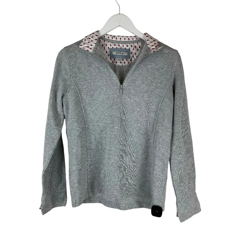 lace women's topsTop Long Sleeve By Orvis In Grey, Size: M