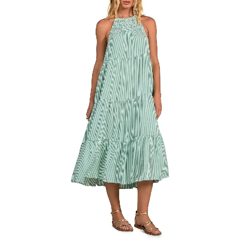 Jersey DressElan Womens Striped Long Maxi Dress