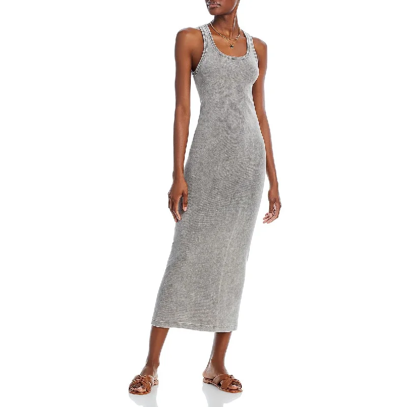 Pearl DressRE/DONE Womens Ribbed Ribbed Knit Maxi Dress