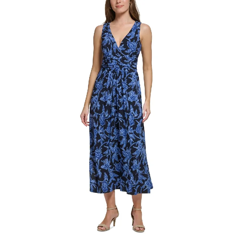 Ruffle DressTommy Hilfiger Womens Long Sleeveless Maxi Dress