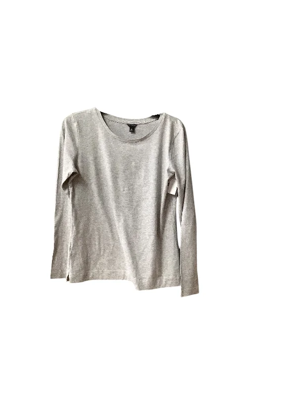 women's tops for those who want to add a touch of sophistication to their casual attireTop Long Sleeve Basic By Ann Taylor In Grey, Size: M