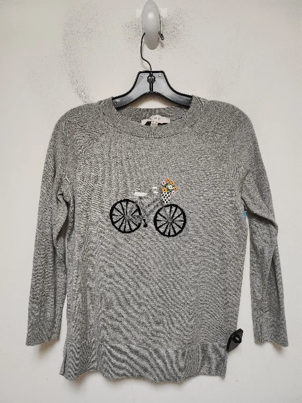 women's tops for those who want to make a fashion statementTop Long Sleeve By Loft In Grey, Size: Xs