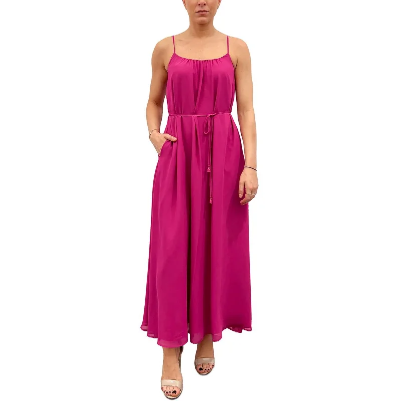 women's off-the-shoulder dressesSam Edelman Womens Belted Chiffon Maxi Dress