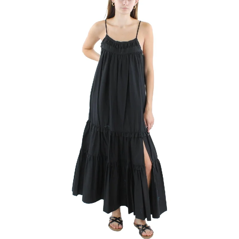 women's hourglass figure dressesBlack Halo Womens Full Length Tiered Maxi Dress