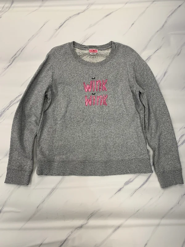 women's tops that offer a perfect blend of style, comfort, and affordabilityTop Long Sleeve Designer By Kate Spade In Grey, Size: L