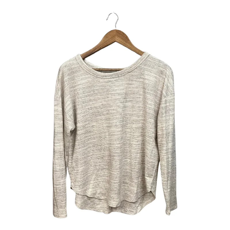 women's tops for those who want to elevate their everyday wear with chic and elegant piecesTop Long Sleeve By Lou And Grey In Tan, Size: M