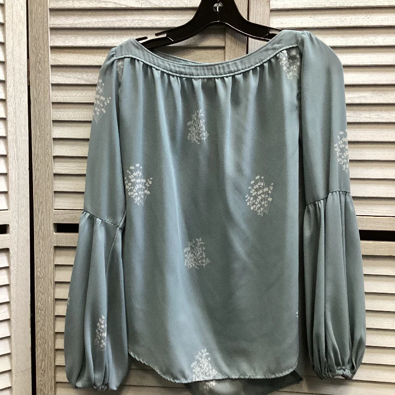 women's tops for those who want to stay cool and chic during warmer weatherTop Long Sleeve By Loft In Blue, Size: Xs