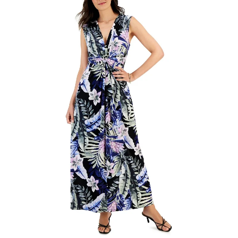 women's eco-friendly dressesConnected Apparel Womens Floral Print  Maxi Dress