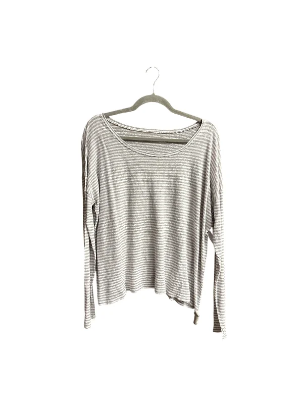 women's tops for those who seek both style and comfortTop Long Sleeve By Eileen Fisher In Striped Pattern, Size: M