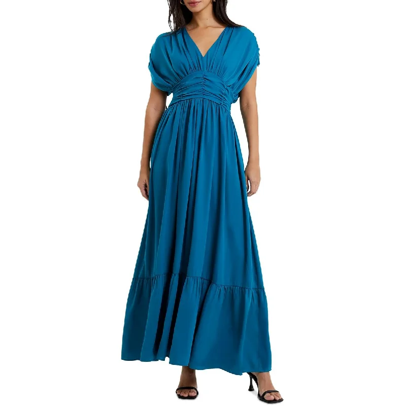 Evening DressFrench Connection Womens Ruched  Maxi Dress