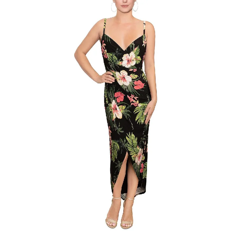 women's travel dressesRachel Rachel Roy Womens Plus Printed Faux-Wrap Maxi Dress