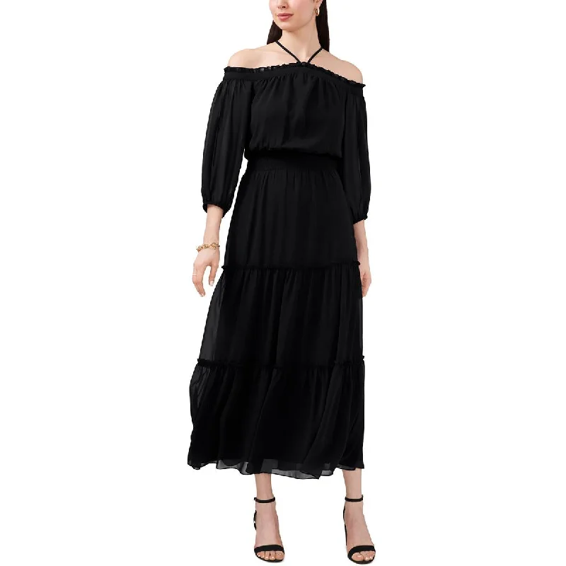 Peter Pan Collar Dress1.State Womens Crepe Cut-Out Maxi Dress