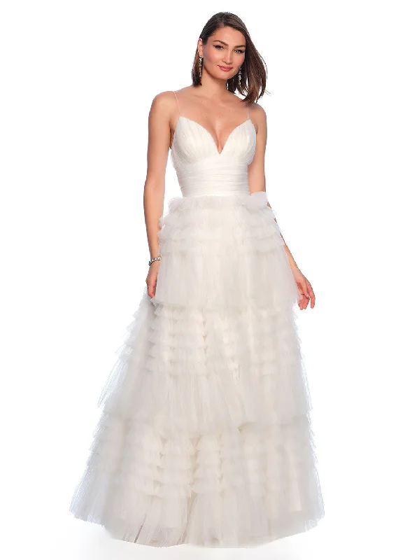 women's spaghetti strap dressesWedding Dress by Dave and Johnny 11588