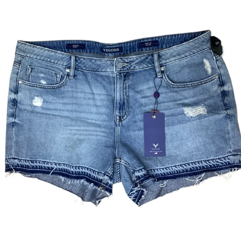 women's A-line shortsShorts By Vigoss In Blue Denim, Size: 18