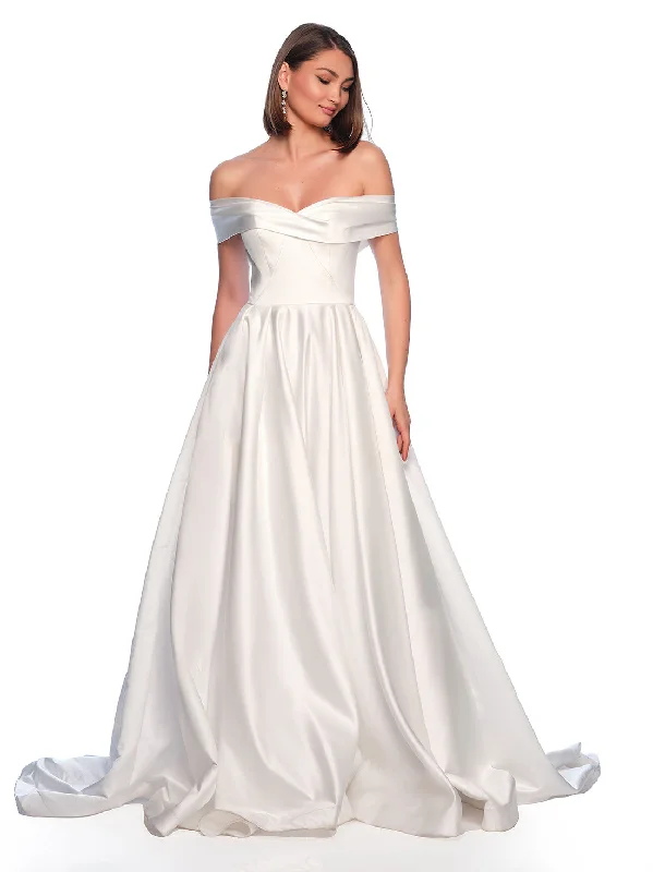 Short-Sleeve DressWedding Dress by Dave and Johnny 11334