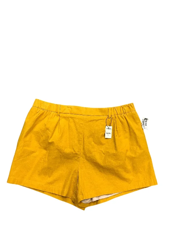 women's active shortsShorts By Express In Yellow, Size: Xl