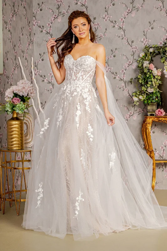 Formal DressOff Shoulder Corset Wedding Ball Gown by GLS Gloria GL3428