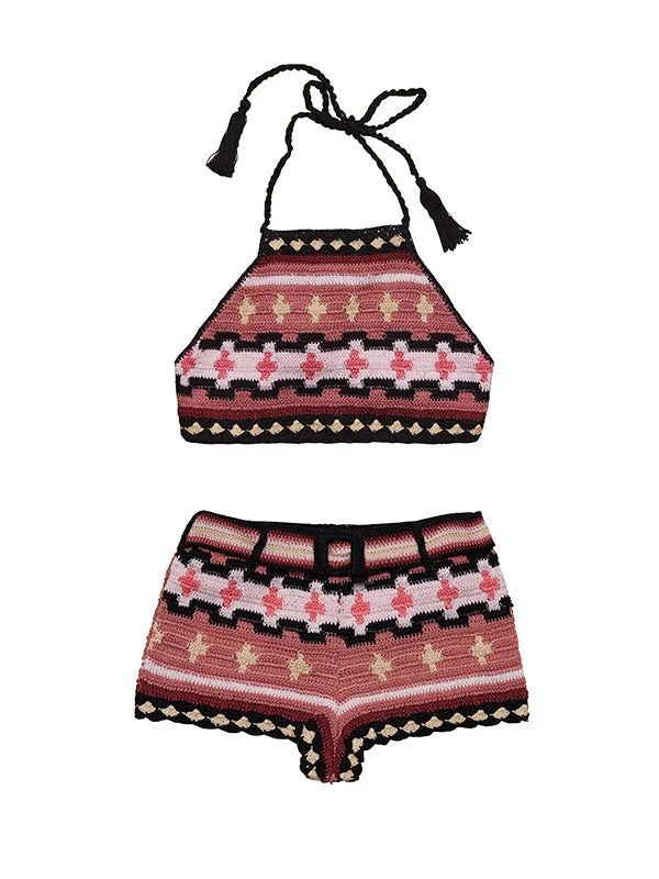 Mix-and-Match Bikini FemaleCrochet Kasbah Halter Top