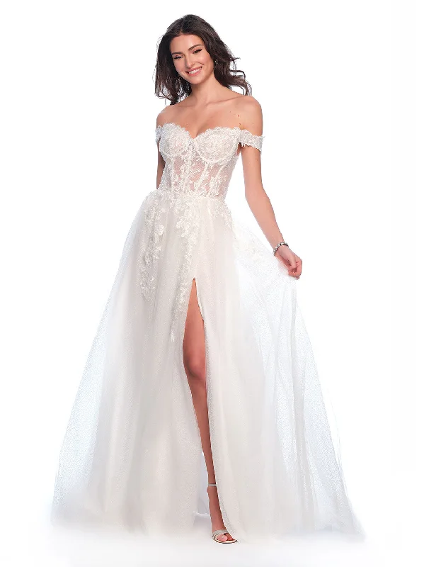 women's apple-shaped body dressesWedding Dress by Dave and Johnny 12123