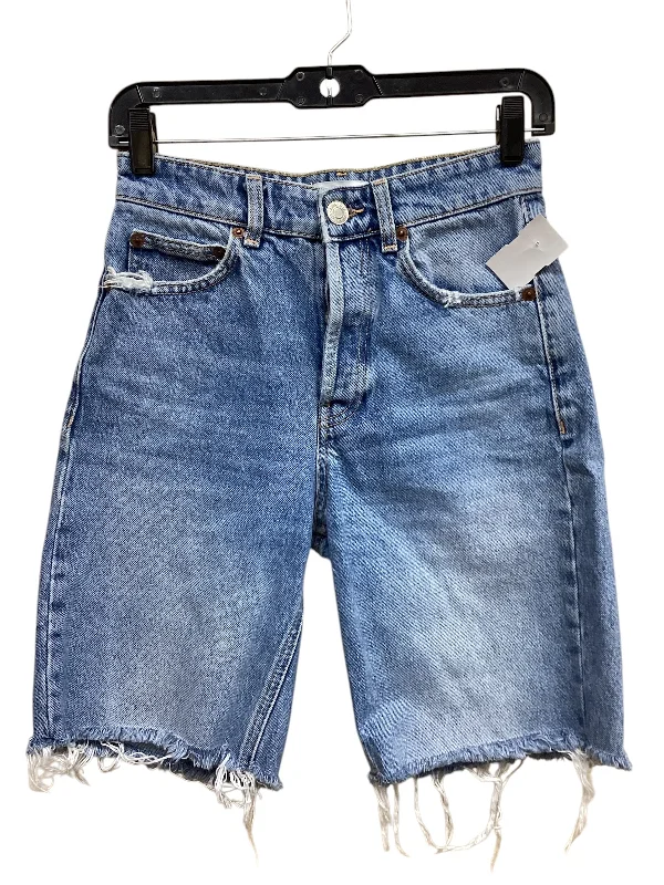 women's chic shortsShorts By Zara In Blue Denim, Size: 2