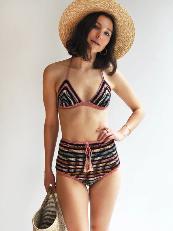 Pants Female SwimwearCrochet Michelle Triangle Bikini Top