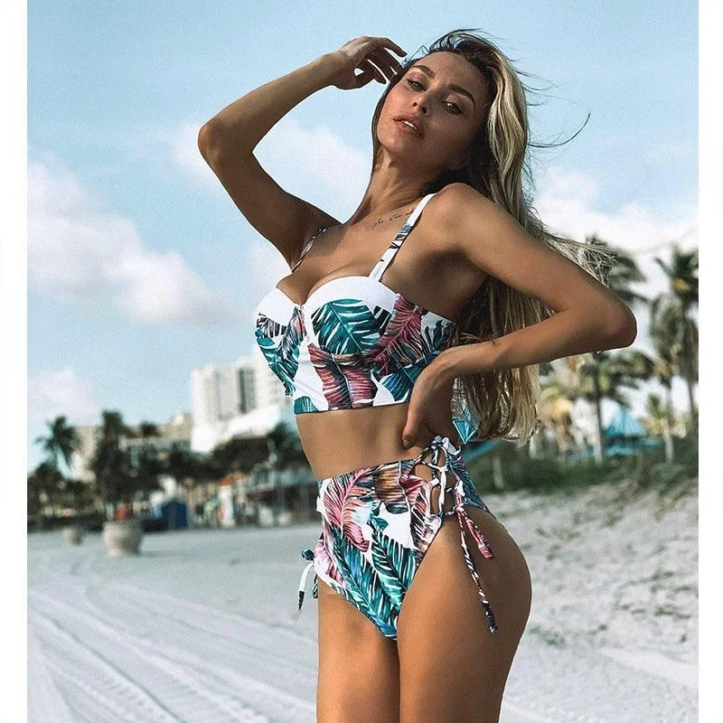 Pants Female SwimwearVintage High Waist Bikini!