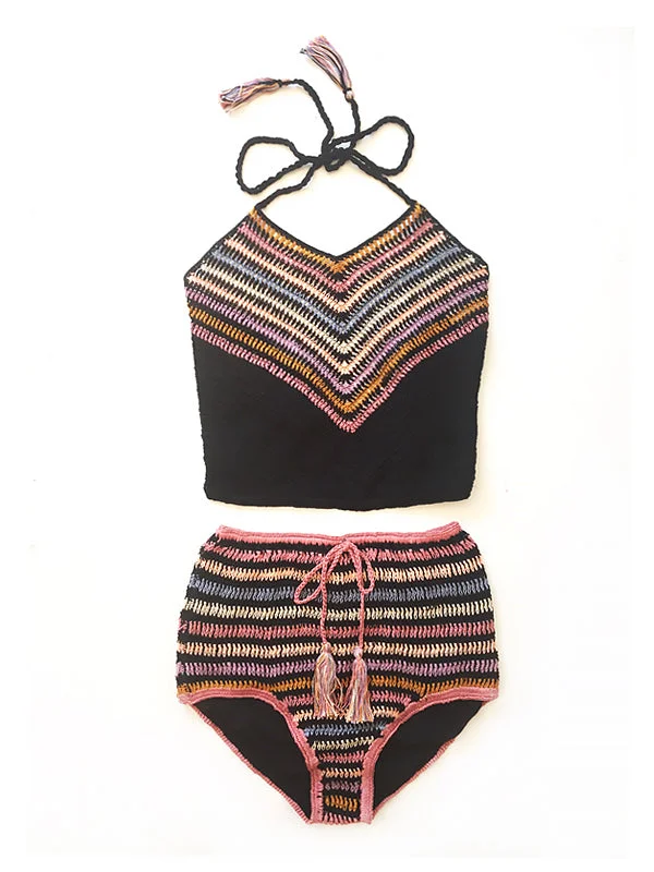 Sustainable Female SwimwearCrochet Michelle Halter Top