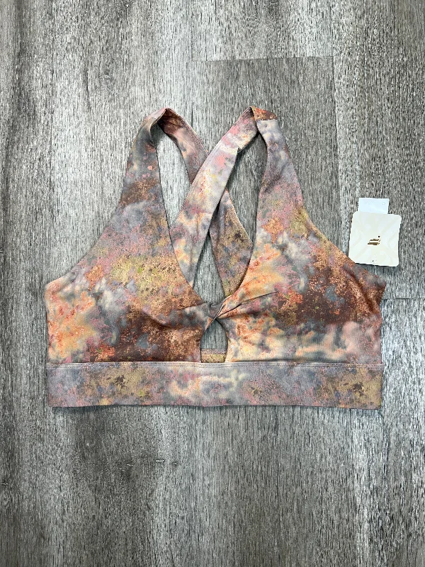 women's tops for cozy nights inAthletic Bra By Fabletics In Tie Dye Print, Size: L