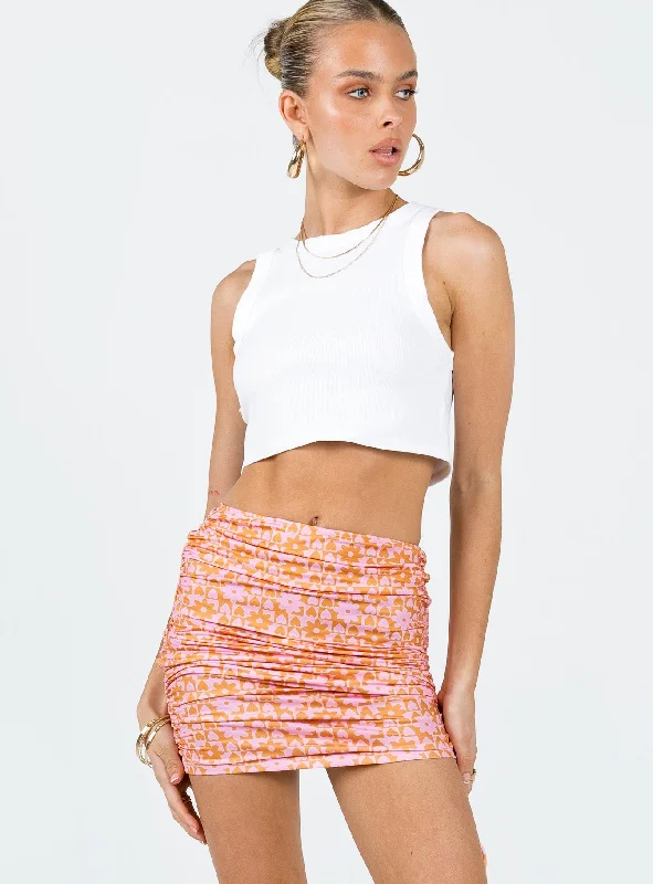 women's flowy midi skirts with pocketsLudo Mini Skirt Pink