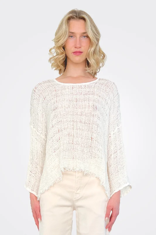 women's tops for bridal showers and baby showersMaglia Palma Pullover - Latte