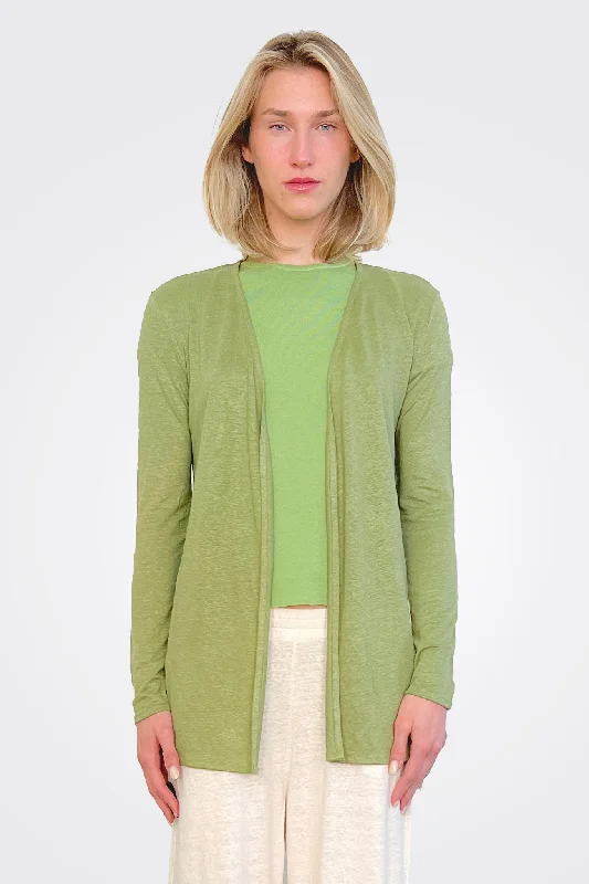 women's tops with beading accentsOpen Cardigan - Cactus