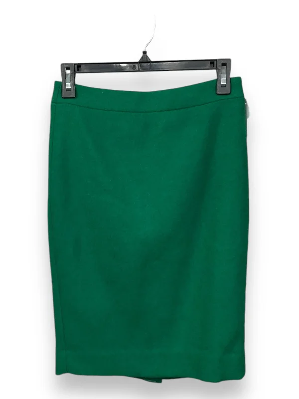 women's warm party skirtsSkirt Midi By J. Crew In Green, Size: Xs