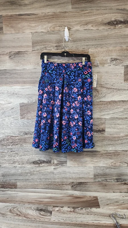 women's everyday casual skirtsSkirt Midi By Lularoe In Blue & Green, Size: 12