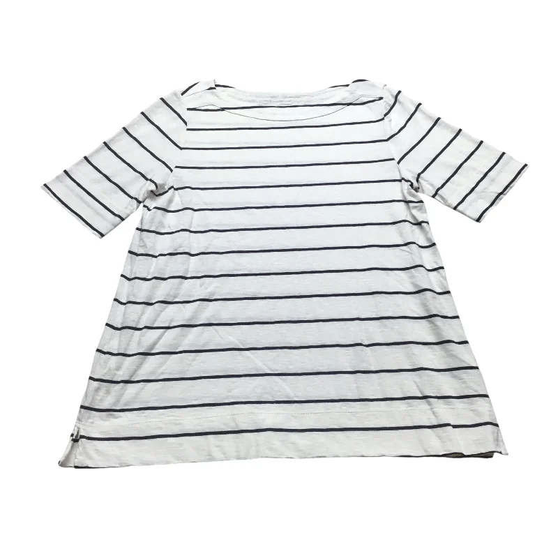 women's tops for those who want to stay warm and stylish during colder weatherTop Short Sleeve By Loft In Striped Pattern, Size: M