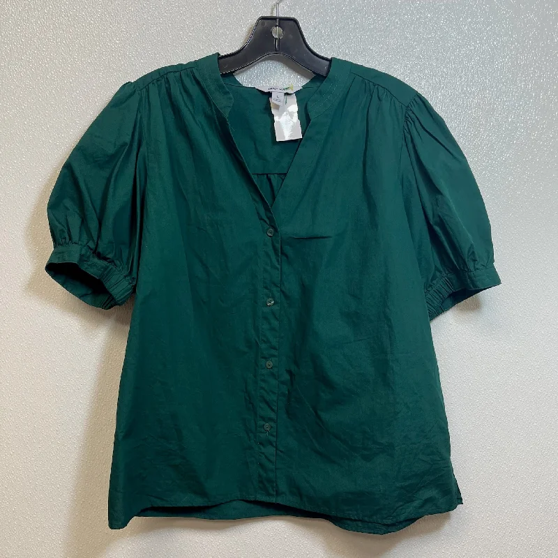 women's tops for smart casual looksTop Short Sleeve By Nine West Apparel In Emerald, Size: L