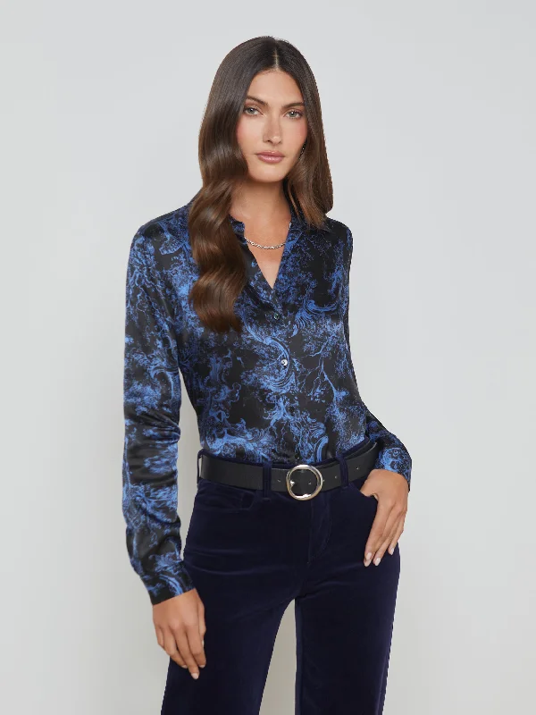 women's tops for cocktail partiesTyler Silk Blouse