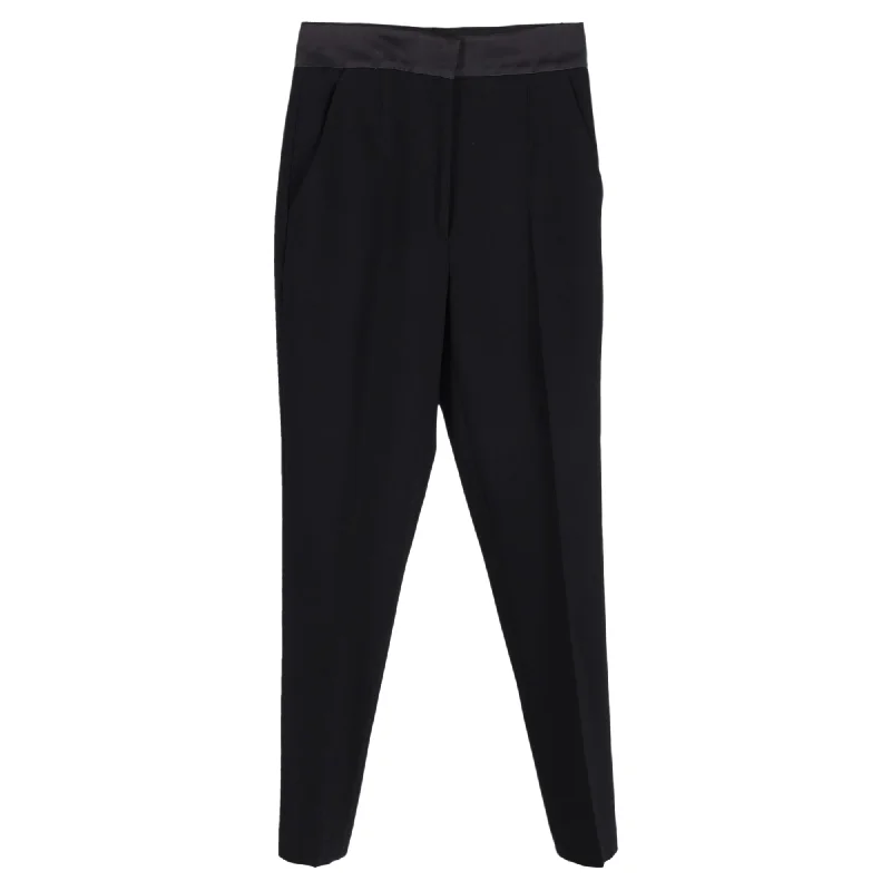 women's tall pantsEtro Tuxedo Pants in Black Wool