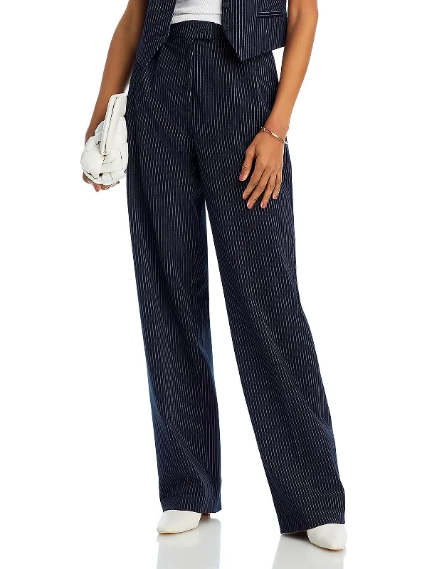 women's cargo pantsMarianne Womens Ponte Pleated Wide Leg Pants