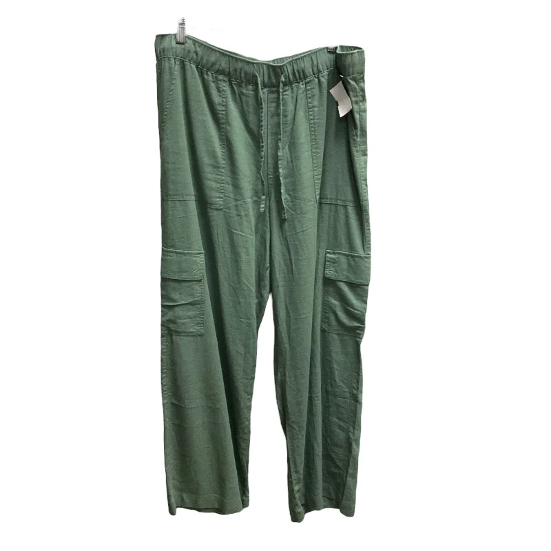 women's leather pantsPants Wide Leg By Gap In Green, Size: Xl