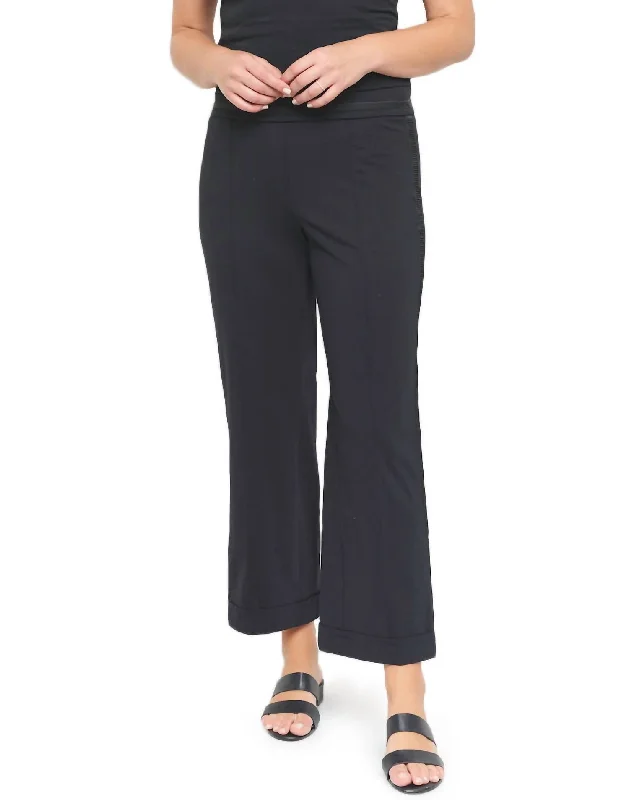 women's sophisticated pantsPonte Cropped Pant In Black