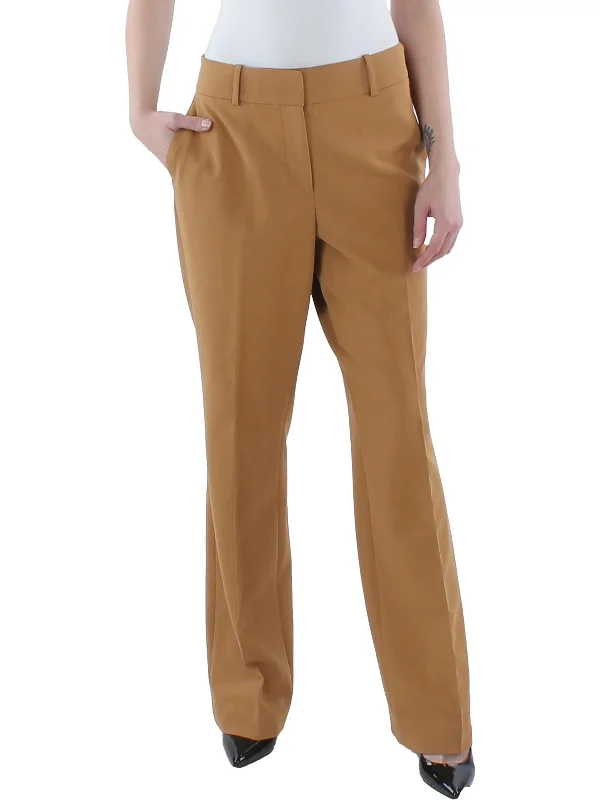 women's polyester pantsSutton Womens Slim Full Length Bootcut Pants