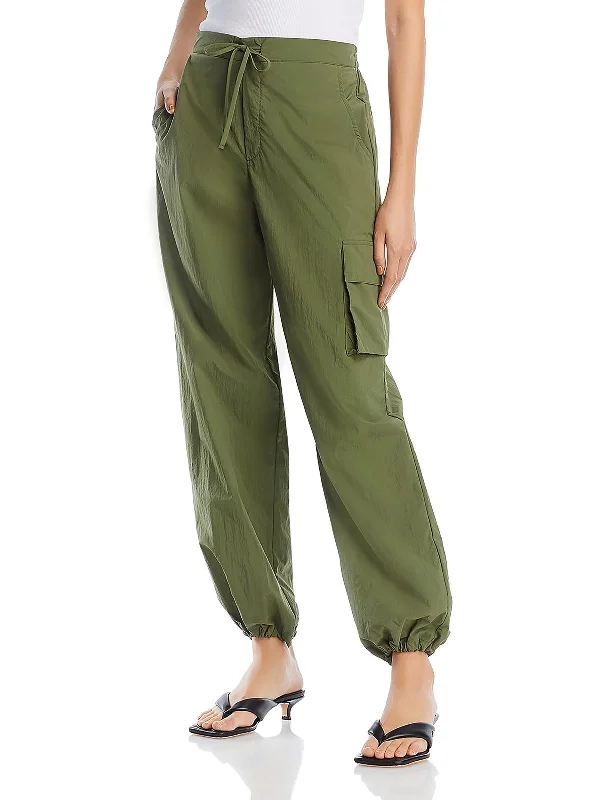 women's affordable pantsWomens High Rise Drawstring Cargo Pants